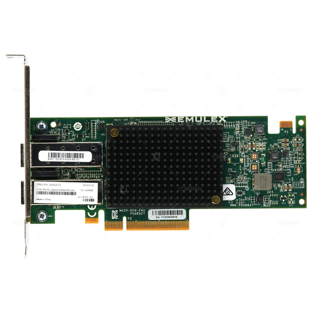 00AG573 IBM DUAL PORT 10GB SFP+ PCI-E ADAPTER
